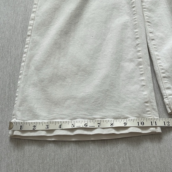 Frame Denim Le Gaucho, high rise, wide, crop, white denim jeans size 27 - Picture 13 of 13